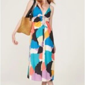 Rails Sabina Multicolor Abstract Midi Dress